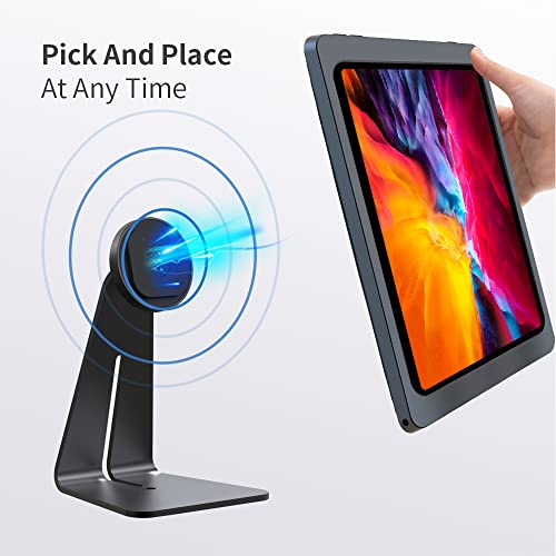 EMONITA Magnetic Stand with Charging Case for iPad Pro Classic  L Shape, Strong Magnets, Sturdy Me