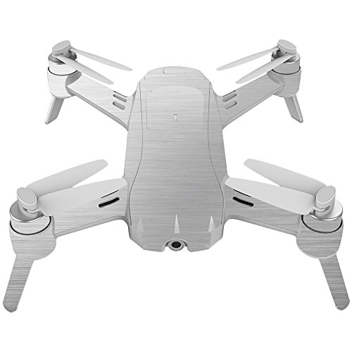 MightySkins Skin Compatible with Yuneec Breeze 4K Cold Steel