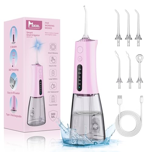 MOCEL Cordless Dental Water Flosser Pink