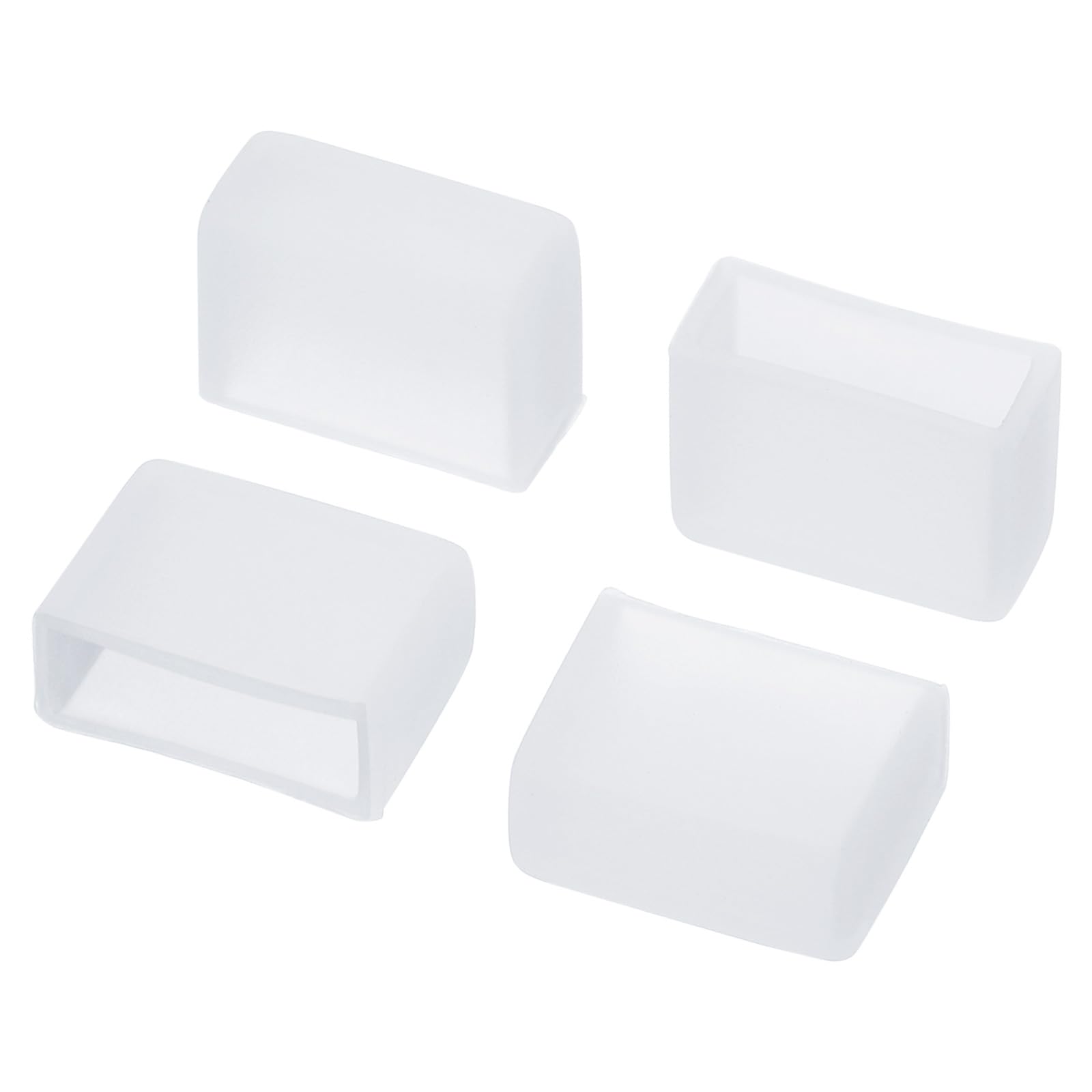 PATIKIL Silicone End Cap Plug Cover, 120 Pack IP67 Waterproof Fit 3528/2835/3014 10mm Wide LED Tube Strip, Clear