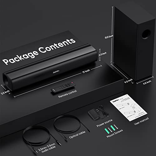 Saiyin Sound Bars for TV with Soundbar for TV,PC