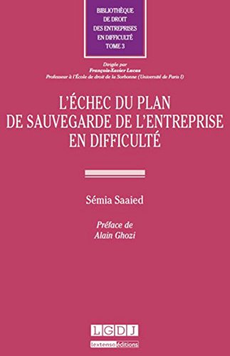 L' échec du plan de sauvegarde de l'entreprise en difficulté