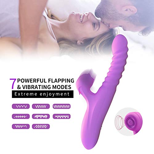 G-spot Dildo Vibrator，Edan\'s Secret Clitoris Stimulator with Powerful Suctions and Vibrations for Women Couples Clitoris Orgasm,Waterproof Silicone Adult Sex Toys（Purple）
