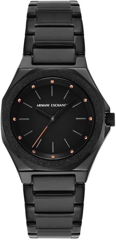 Reloj para Mujer, Movimiento de Cuarzo de Tres Agujas y Caja de 34 mm con Correa de Acero Inoxidable o Cuero
