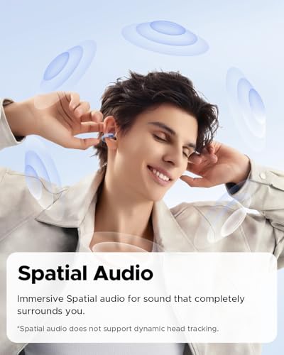 SoundPEATS PearlClip Pro Open-Ear Earbuds with LDAC & Hi-Res Audio, Bluetooth 6.0 Clip On Headphones, IPX5 Waterproof, Wireless Earbuds with 24 H Playtime, APP Control for Running/Cycling/Fitness