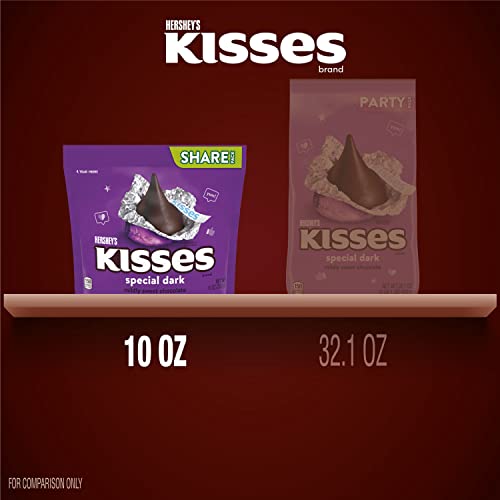 HERSHEY'S KISSES SPECIAL DARK Mildly Sweet Chocolate Purple Foil