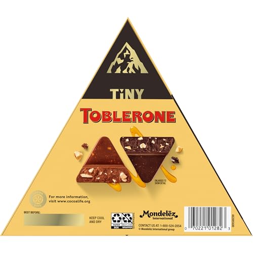 TOBLERONE TINY ASSORTED CHOCOLATE BARS VARIETY PACK (MILK & DARK), 1 GIFT BOX (25 PIECES)