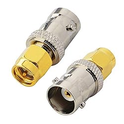 BOOBRIE BNC SMA Coax Connector SMA Male to BNC