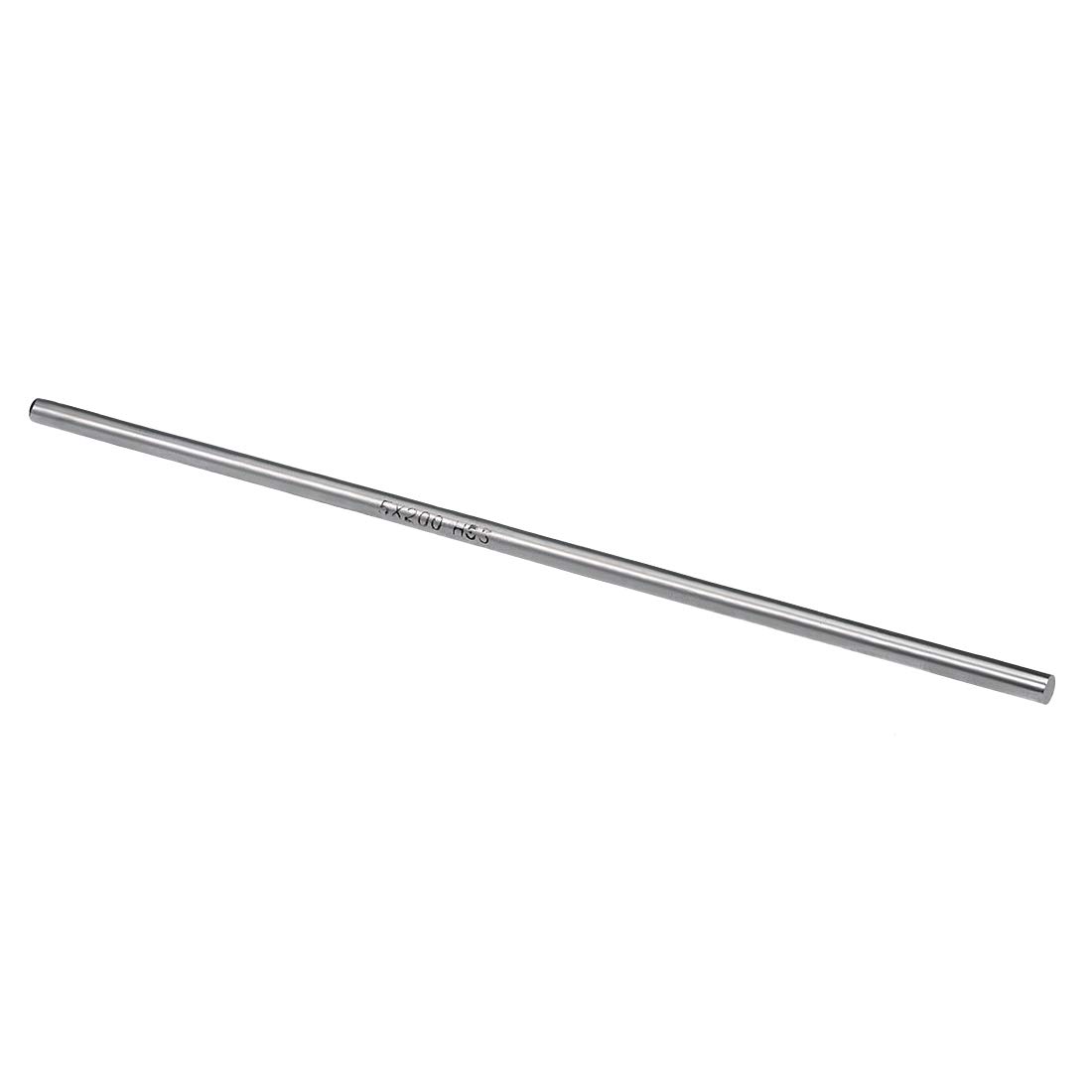 sourcing map 1pcs Round Steel Metal Rods, 5mm x 200mm High Speed Steel (HSS) Lathe Bar Stock Tool, for Shaft Gear Drill Lathes Boring Machine Turning Miniature DIY Craft