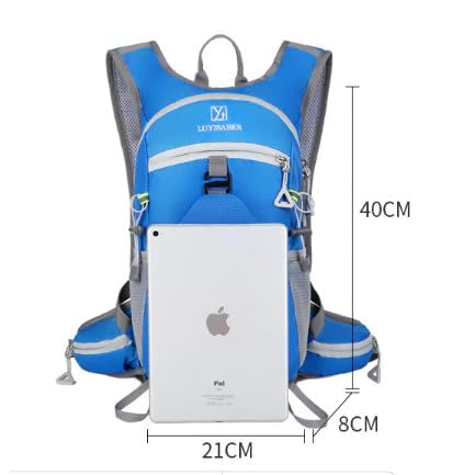 Mochila de Hidratação 2L Premium, Impermeável, com Bolsos Múltiplos e Apito de Emergência para Trilhas, Bike, Corrida, Camel bag