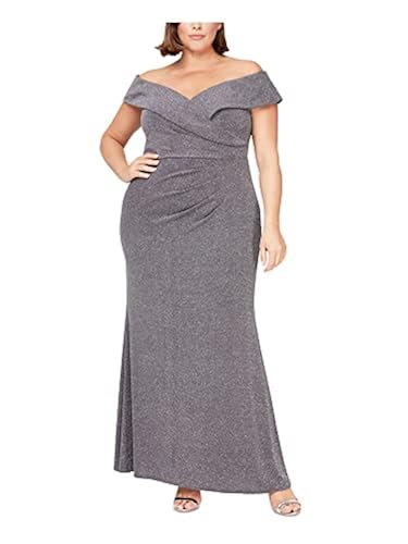 alex evening dresses amazon Alex Evenings Women's 3/4 Sleeve Sheath Dress, Black, 16