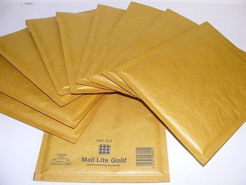 Bubble Envelope (10 pcs) Gold H/5 10.5" x 14" - 270mm x 360mm