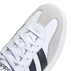 adidas Men's Barreda Sneaker, White/Black/Grey, 4.5