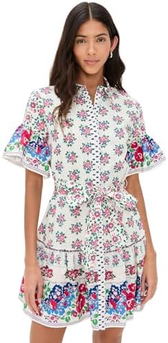 shoshanna umbrella mini dress Umbrella Mini Dress Light Blue Multi Swim 24-1