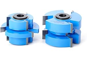 Amana Tool - SC558 2-Piece Carbide Tipped 3-Wing Stile & Rail Tongue & Groove Cabinet Door