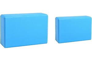 MBKHFLL Yoga Block - Supportive Latex-Free Eva Foam - Soft Non-Slip Surface with Beveled Edges for Yoga, Pilates, Meditation - Yoga Accessories for Stability, Balance, Deepen Stretches
