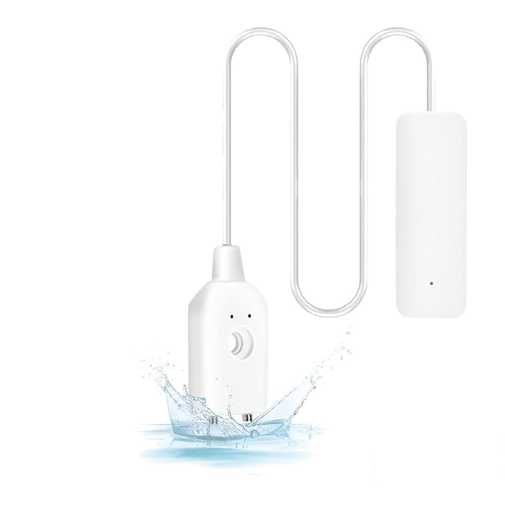 WANGCL Water Alarm Sensor WiFi Water Leak Detector Remote Monitoring Leaker for Water Heater Basement Sewage Pump TUYA/Smart Life APP Notification
