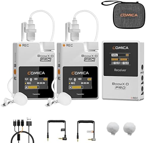 COMICA BoomX-D2 PRO Wireless Lavalier Microphone For