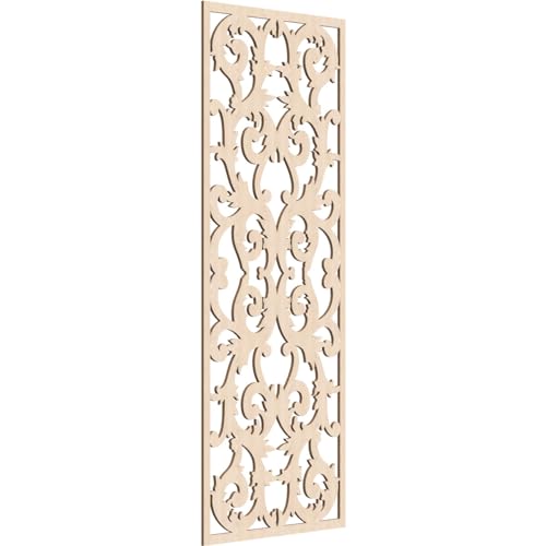 Meadville Decorative Pierced Fretwork Wood Wall Panels, 29 3/8"W x 74 3/8"H x 3…