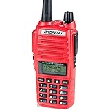 BaoFeng UV-82HP (RED) High Power Dual Band Radio: 136-174mhz (VHF) 400-520mhz (UHF) Amateur (Ham) Portable Two-Way