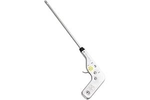 SurpriseSeptember Barbecue igniter, All-Metal Battery-Free Pulse igniter, Kitchen Camping Barbecue piezoelectric Lighter (14.5in) 银色