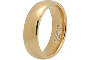 TUTISS 3mm 4mm 5mm 6mm 7mm 8mm 10mm Silver/Gold Tungsten Rings for Men Women Couple Fashion Jewelry Engagement Wedding Bands Domed Polished Comfort Fit