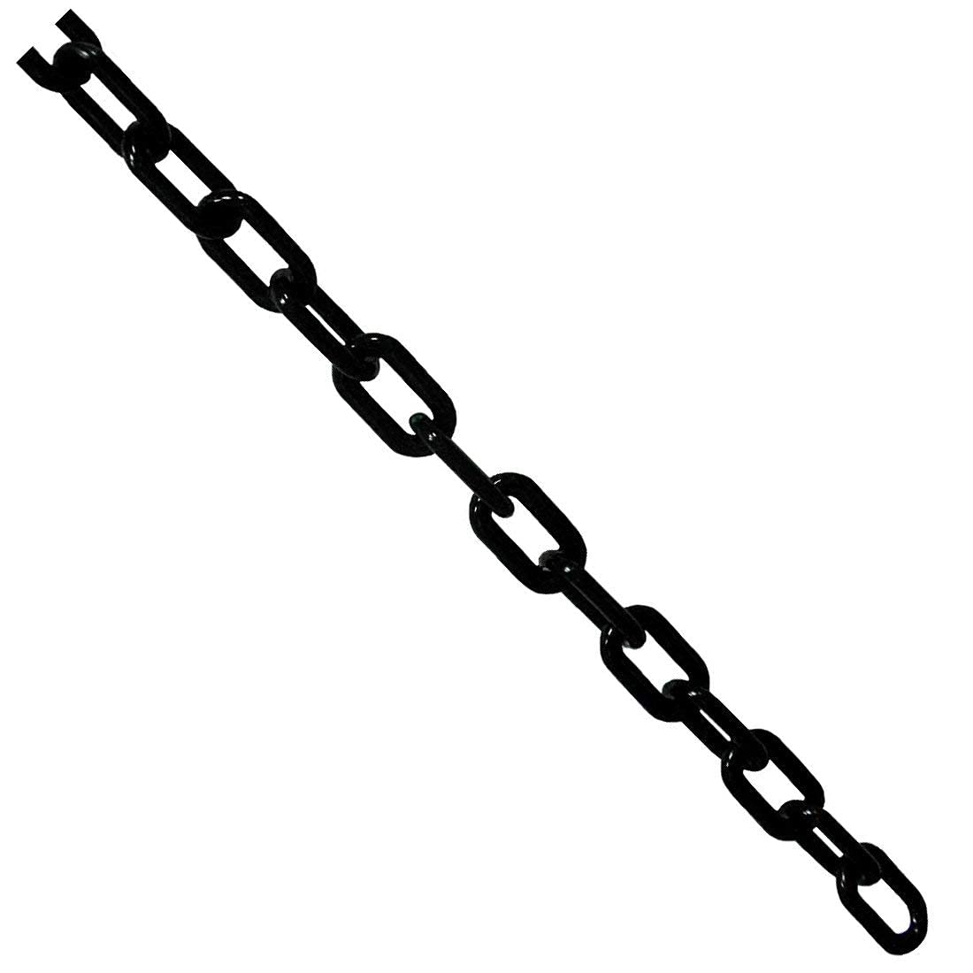 25m x 6mm Plastic Barrier Chain Link Safety Decorative Garden Fence - Black