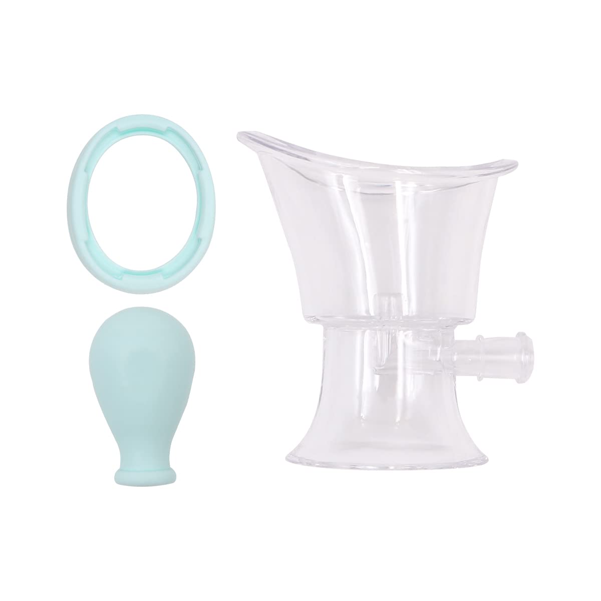 Tiardey Eye Wash Cup Eye Wash Cleaner Kit Silicon Manual Air Pressure Eye Cleaning Cup Tool Reusable Eye Cleaner for Refresh and Clean Tired Eyes(Blue)