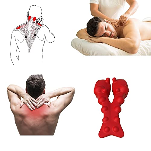 LittleMum Trapezius Trigger Point Massager Occipital Release Tool Neck Acupressure Massager
