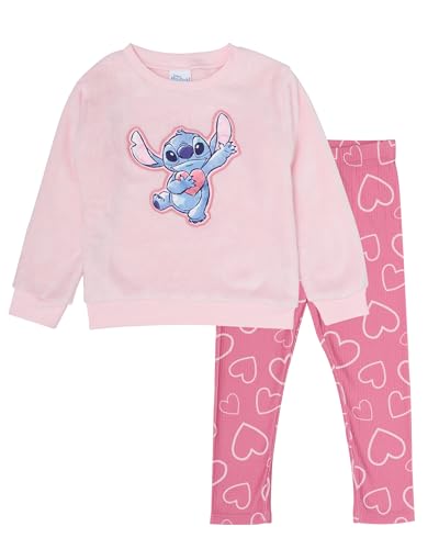 Disney Stitch Outfits for Girls Set (Light Pink, 4T) at Amazon