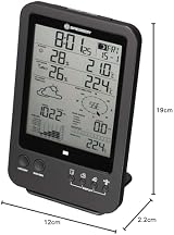 BRESSER Weather Station 5-in-1 with Outdoor Sensor German DCF Clock Black view 9