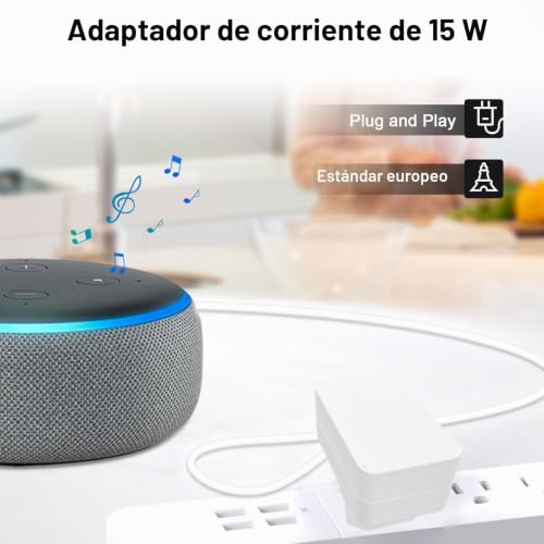 15W Adapter for Echo Dot(3rd 4th 5th Gen) Binghe 12V 1.25A Adapter, 15W Charger for Echo Dot 3rd, 4th and 5th Gen, Echo Spot, Echo Pop, Echo Show 5 1st and 2nd Gen, Echo Dot Kids Edition(White)