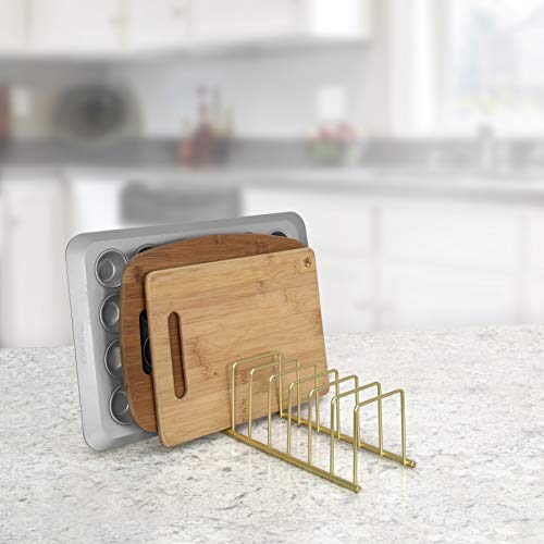 Spectrum Diversified Euro Kitchen Lid Organizer for Plates, Cutting