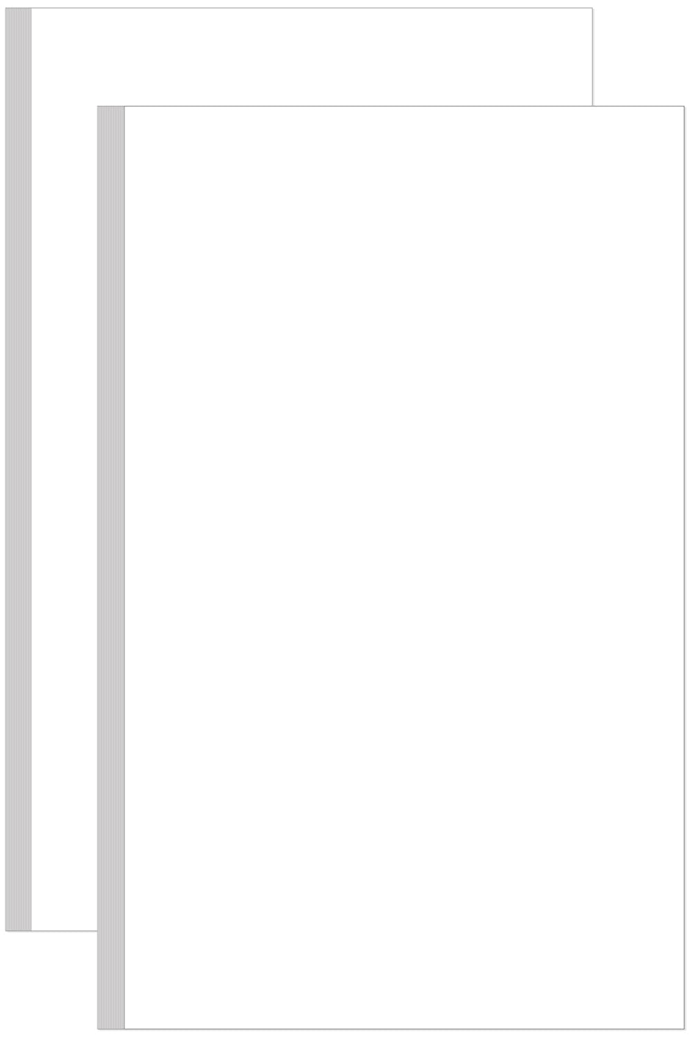 Photo 1 of (2-Pack) 8.5" x 14" Blank Print Paper - 100Sheets/200Pages Blank Loose-Leaf Paper, Legal Size Printing in Office/Home/School, 100gsm Blank Paper