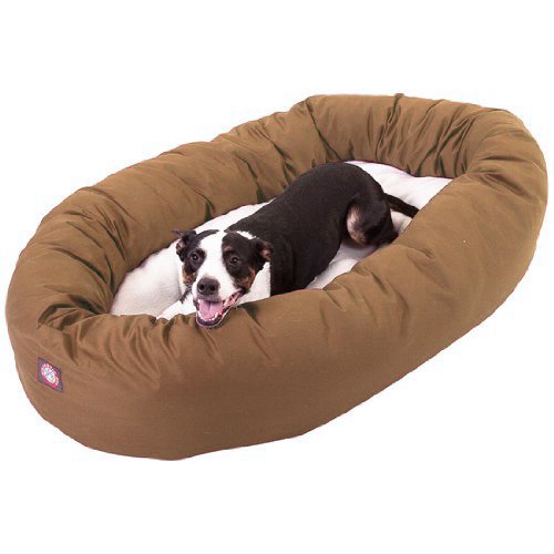 Majestic Pet Poly-Cotton Sherpa Bagel Dog Bed