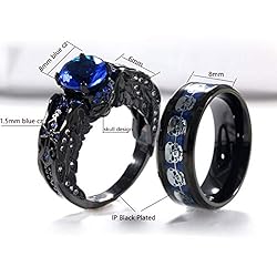 Ringskull 2 Skull Rings His and Hers Couple Rings