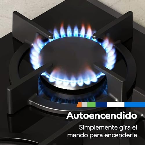 Balay, Placa de gas, 4 Fuegos, Autoencendido, Seguridad GasStop, 3ETX464BB