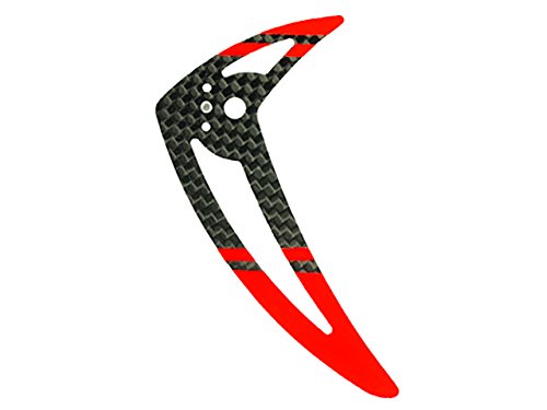 Microheli Carbon Fiber Vertical Fin (RED) - BLADE 200 SRX