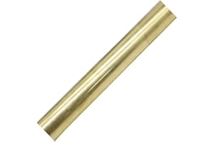PGCOKO 1 Pcs 19mm / 3/4 Inch Solid Round Brass Rod Lathe Bar Stock Kit, 3/4 Inch in Diameter 4 Inch in Length