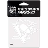 NHL Pittsburgh Penguins 4x4 Perfect Cut White Decal, One Size, Team Color
