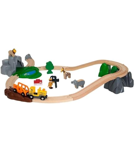 Brio World Train Des Animaux De La Ferme – Locomotive Manuelle + 2 Wagons Avec Vache Et Cheval, Dès 3 Ans