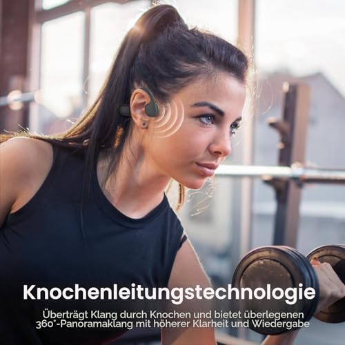 LOBKIN Swimming Headphones, IPX8 Waterproof Underwater Bone Sound Headphones Bluetooth 5.4, Open Ear Bone Conduction Headphones with MP3 Player 32G, Wireless for Swimming, Running, Cycling