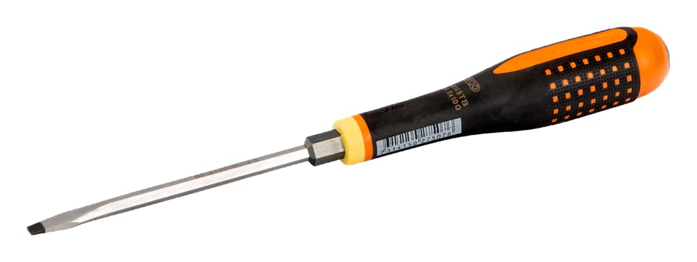 Bahco BE-8155TB "Ergo" Screwdriver with Through Blade, Multi-Colour, 1.2 x 6.5 x 125 mm