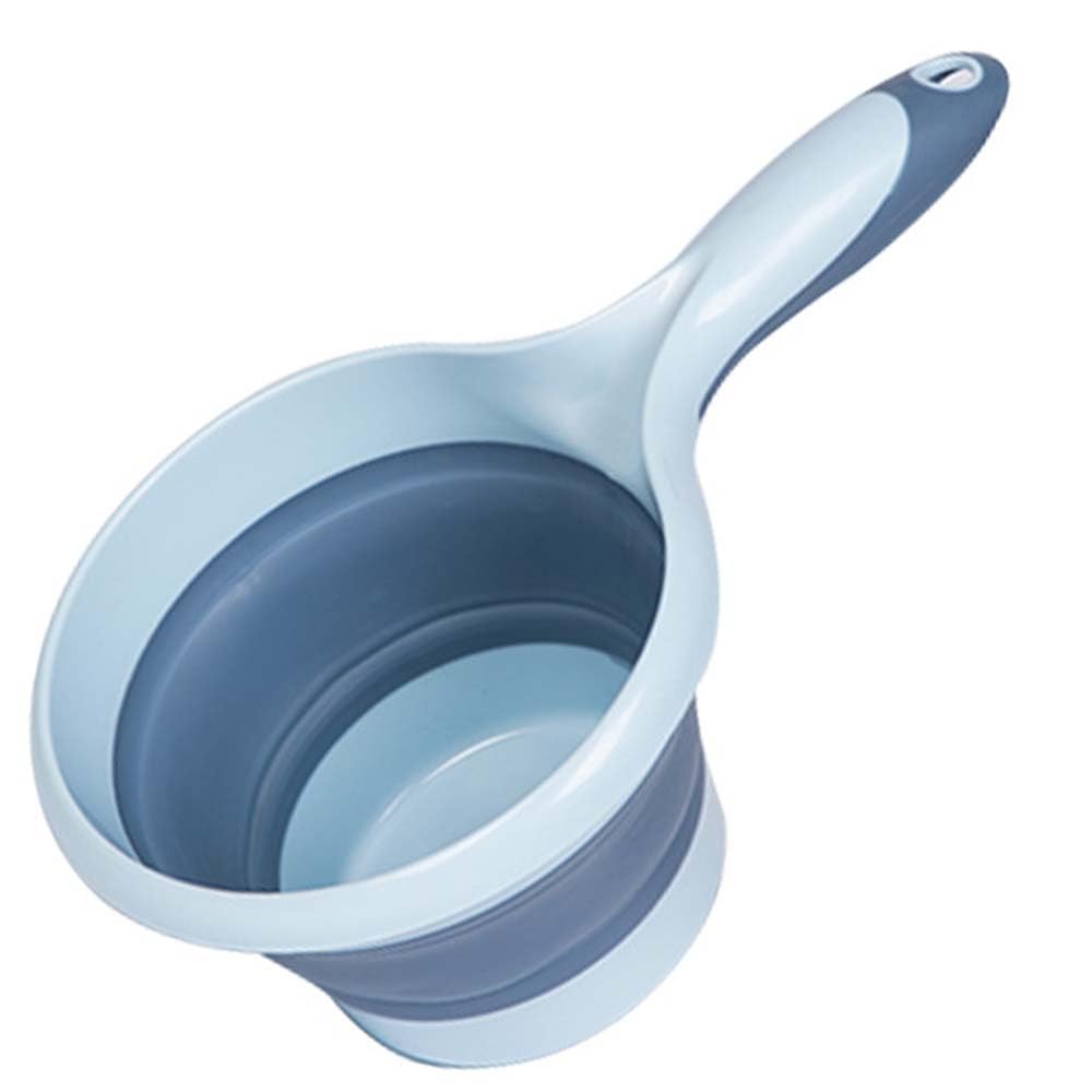 Folding Water Ladle Household Water Scoops Collapsible Spoon Scoop Cup Bath Ladle Foldable Water Scoop Long Handle Dipper Spoons Water Scoop for Kitchen Bathroom Outdoor Dippers
