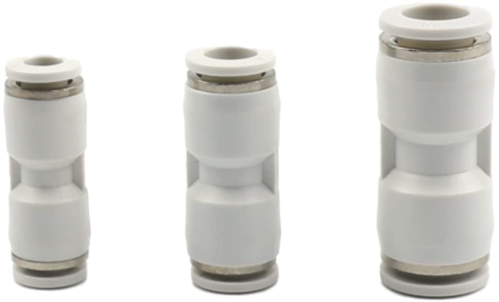 Pneumatic Connector Hose Connector Set of 3 Compressed Air Connector IQS Straight 4 mm 6 mm 8 mm 10 mm 12 mm 14 mm 16 mm (Diameter 16 mm)