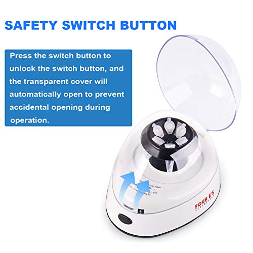 Four E's Scientific Mini Centrifuge 5400rpm, 2000 x g RCF with 2