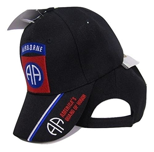 U.S. Army 82nd Airborne Guard of Honor Embroidered Black Baseball Cap Hat