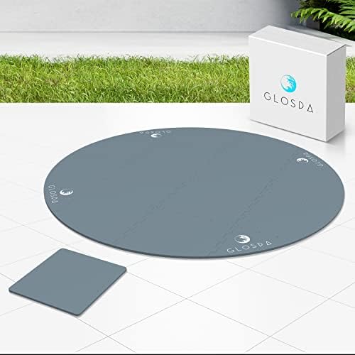 GloSpa Hot Tub Mat for Inflatable Tub, 77'' Hot Tub Pad Foundation