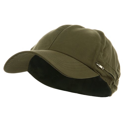 MG Zippered Flap Cap-Olive OSFM