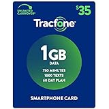 Tracfone Smartphone Only Airtime Service Plan - 60 Days, 750 Minutes, 1000 Texts, 1GB Data (Mail Delivery)